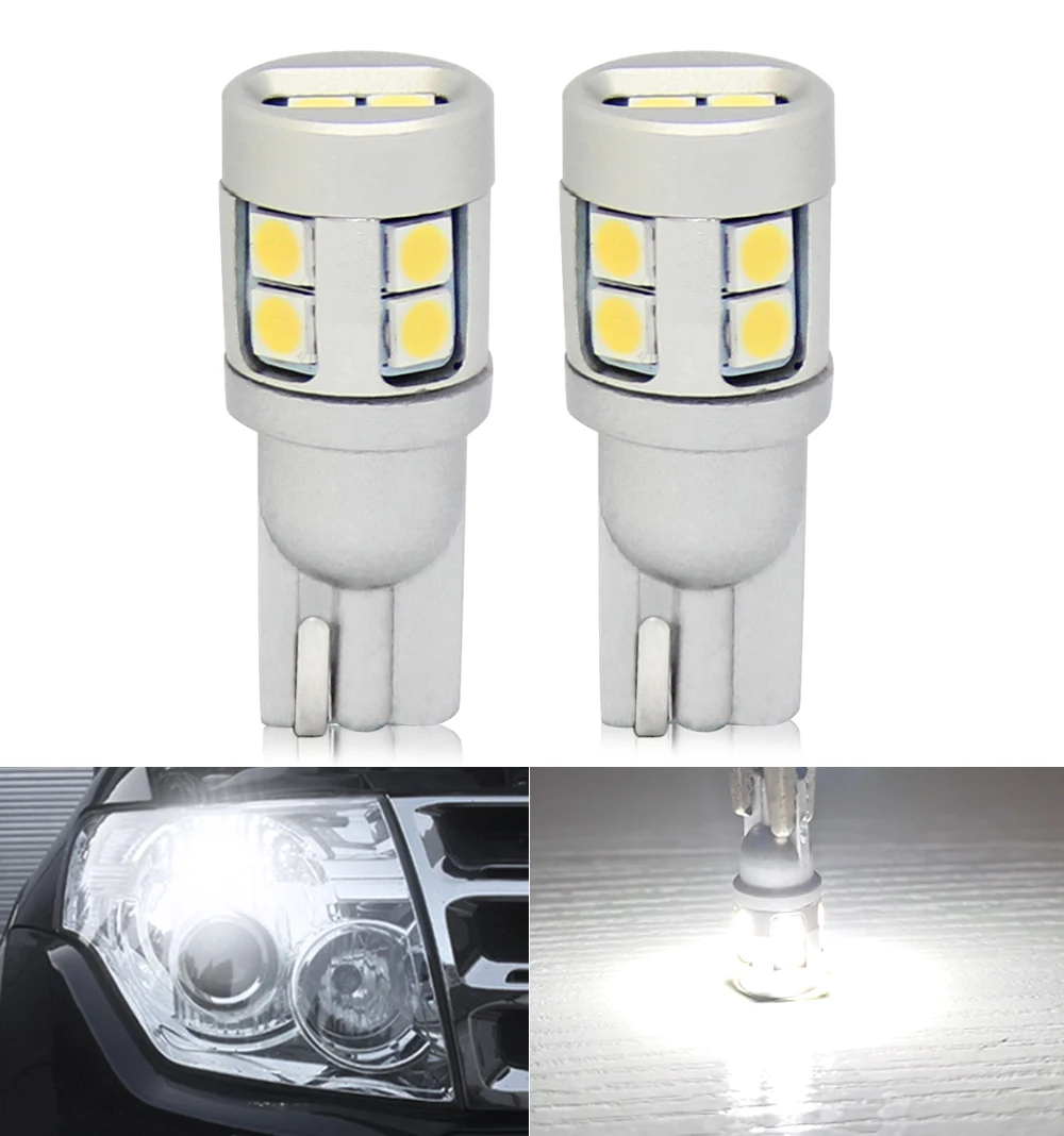 2Pcs T10 W5W 168 Super Bright 3030 SMD LED Car Parking Lights Turn Signal Bulbs Car Interior Reading Dome Lamp Canbus Error Free
2Pcs T10 W5W 168 Super Bright 3030 SMD LED Car Parking Lights Turn Signal Bulbs Car Interior Reading Dome Lamp Canbus Error Free