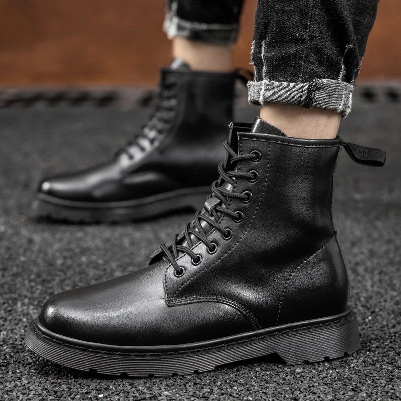 Army Combat Boots Men Lace Up Black Shoes Platform Motorcycle Boots Leather Ankle Casual Footwear Men Shoes Men's Military Boots
Army Combat Boots Men Lace Up Black Shoes Platform Motorcycle Boots Leather Ankle Casual Footwear Men Shoes Men's Military Boots