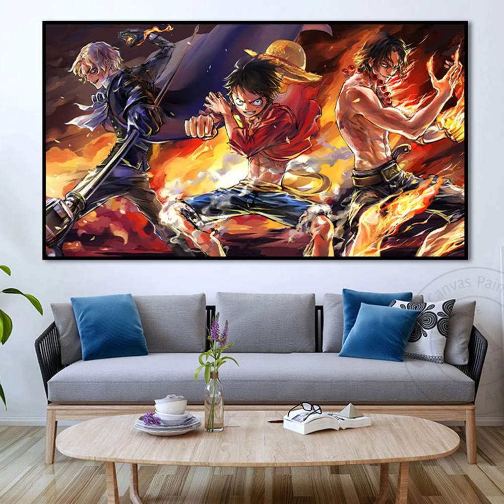 One Piece Anime Poster Luffy Portgas D. Ace Cartoon Character Canvas Art Painting Living Room Mural Decor Pictures Child Gifts
One Piece Anime Poster Luffy Portgas D. Ace Cartoon Character Canvas Art Painting Living Room Mural Decor Pictures Child Gifts