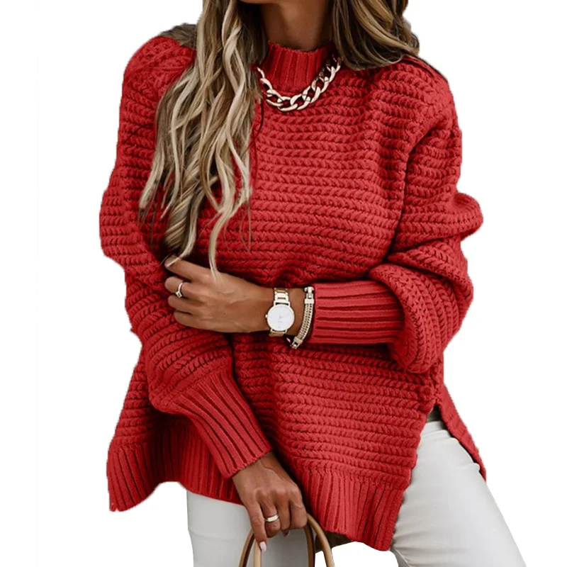 2020 New Casual Styles Turtleneck Sweater Women Winter Solid Long Sleeve Side Split Sweaters Pullovers Clothes Red Black Apricot
2020 New Casual Styles Turtleneck Sweater Women Winter Solid Long Sleeve Side Split Sweaters Pullovers Clothes Red Black Apricot