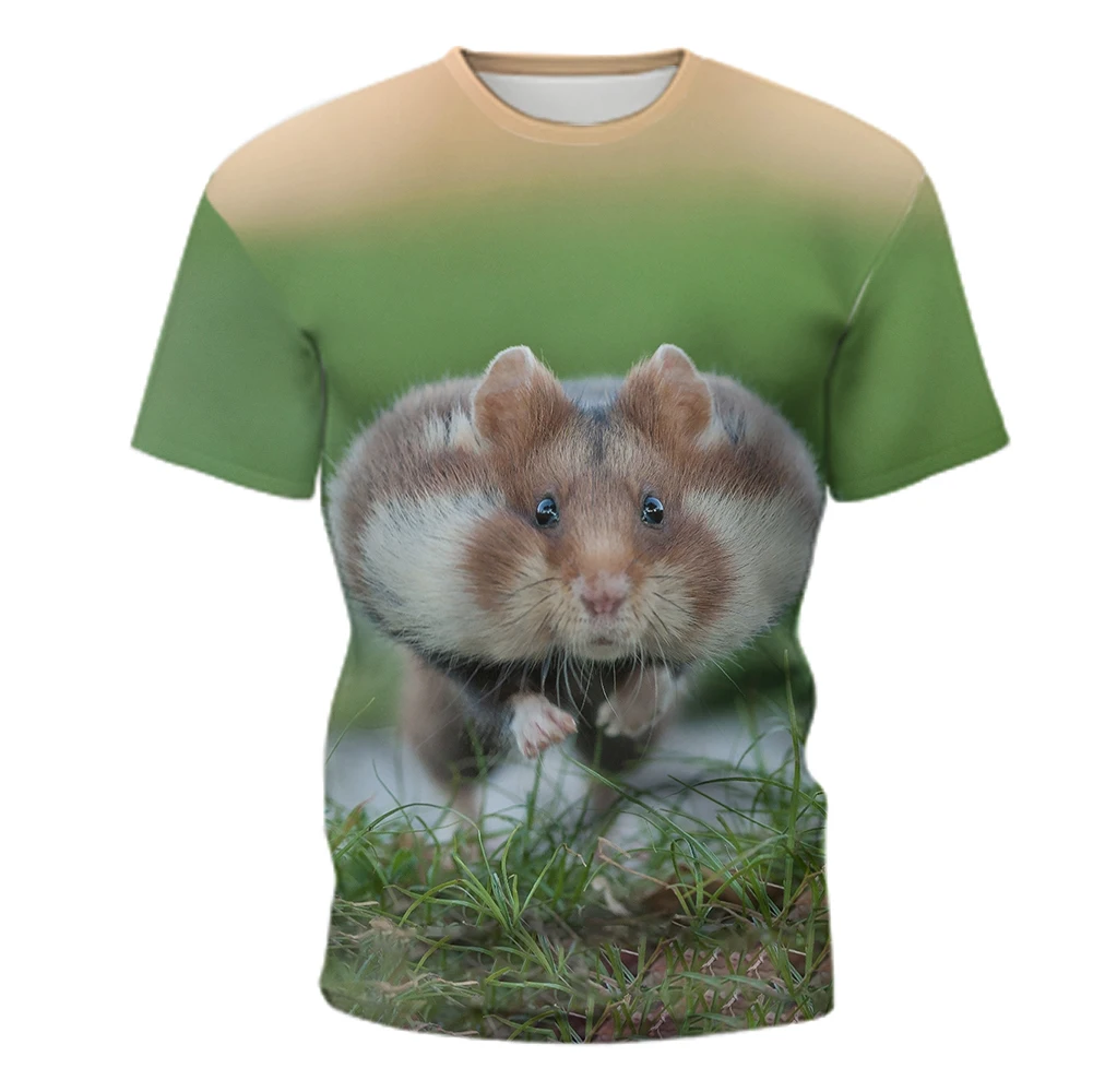 2021 summer new men's T-shirt 3D animal hamster graphic print T-shirt teenagers casual hip-hop round neck short-sleeved shirt
2021 summer new men's T-shirt 3D animal hamster graphic print T-shirt teenagers casual hip-hop round neck short-sleeved shirt