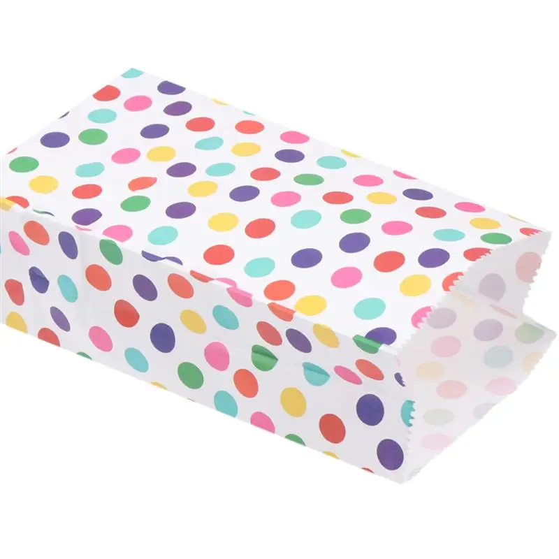 20pcs Paper Bags Square Bottom Candy Bags Rainbow Wave Point Baking Bags Candy Food Paper Pouch
20pcs Paper Bags Square Bottom Candy Bags Rainbow Wave Point Baking Bags Candy Food Paper Pouch