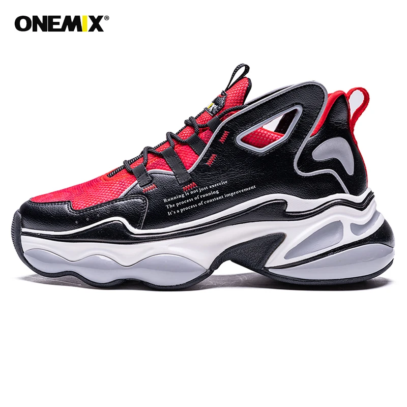 ONEMIX Sport Shoes for Men Air Cushion Breathable Mesh Black White Sneakers for Woman Reflective PLatform Footwear Running Shoes
ONEMIX Sport Shoes for Men Air Cushion Breathable Mesh Black White Sneakers for Woman Reflective PLatform Footwear Running Shoes