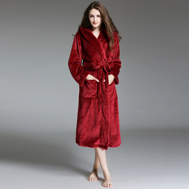 Women Flannel Nightgown Quality Hooded Daily Pajamas Ladies Casual Solid Color Pajamas Fashion Lace Up Warm Nightgown For Femme
Women Flannel Nightgown Quality Hooded Daily Pajamas Ladies Casual Solid Color Pajamas Fashion Lace Up Warm Nightgown For Femme