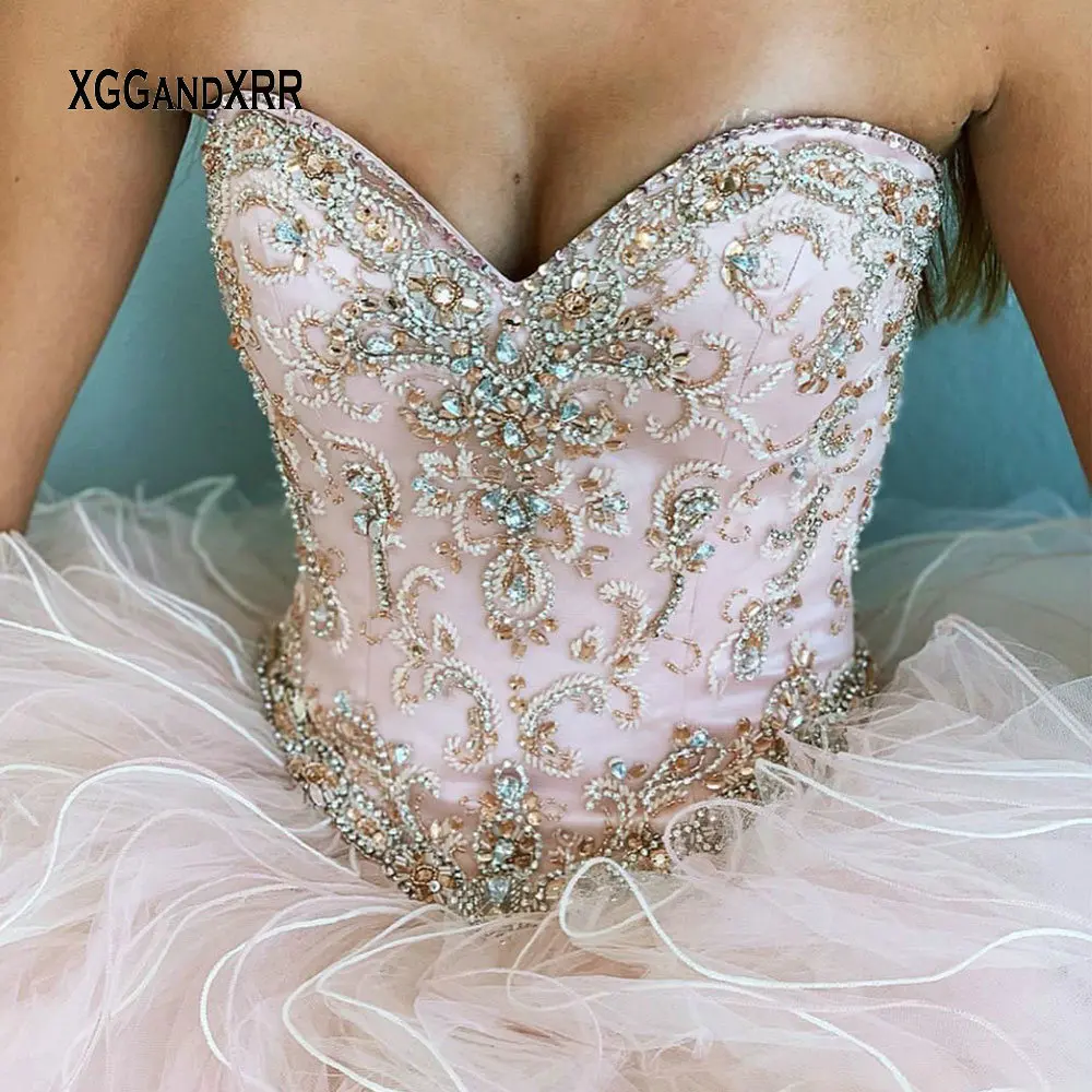 Sexy Sweetheart Long Pink Quinceanera Dresses 2020 Sweet 15 Ruffles Princess Dress Girl Ball Gown Prom Party Lace Up 16 Dress
Sexy Sweetheart Long Pink Quinceanera Dresses 2020 Sweet 15 Ruffles Princess Dress Girl Ball Gown Prom Party Lace Up 16 Dress