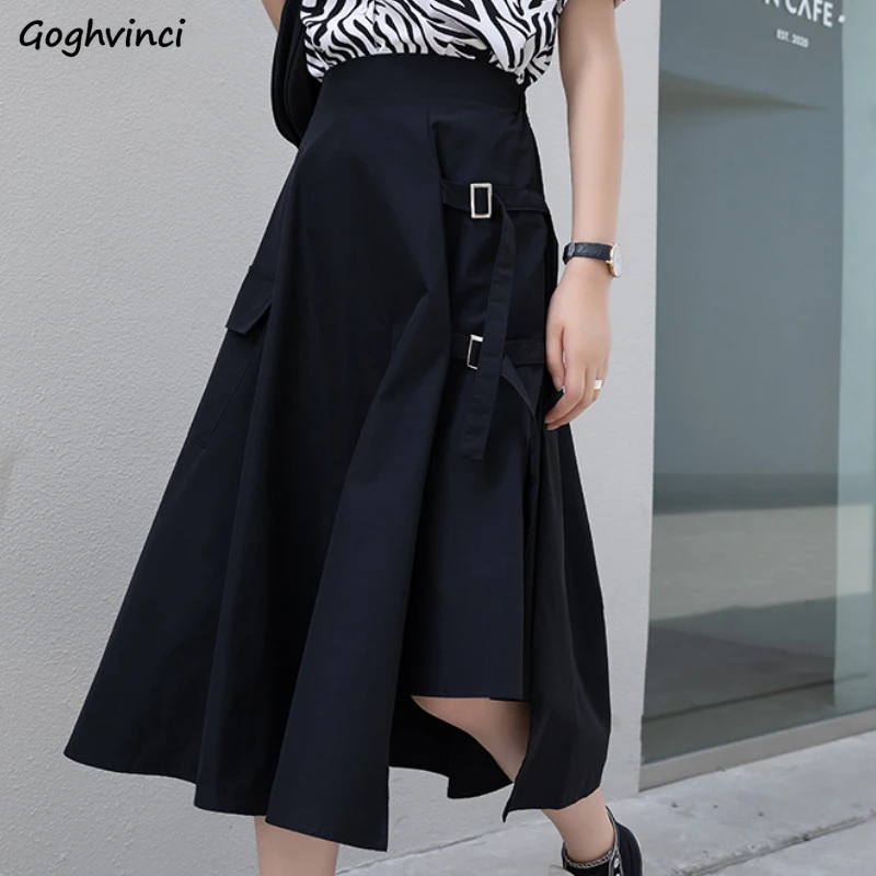 Skirts Women Irregular Pleated High Waist Solid Harajuku Gothic Vintage Side-slit Pocket Trendy Streetwear Midi Skirt All-match
Skirts Women Irregular Pleated High Waist Solid Harajuku Gothic Vintage Side-slit Pocket Trendy Streetwear Midi Skirt All-match