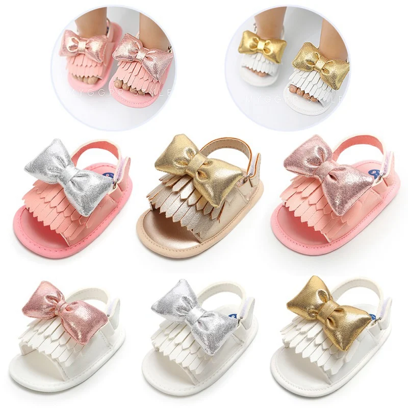 New Baby Girl Sandals Shoes Summer Newborn Baby Cute Bow Tassel Princess Shoe Soft Bottom Toddler Slippers Prewalkers 0-18M
New Baby Girl Sandals Shoes Summer Newborn Baby Cute Bow Tassel Princess Shoe Soft Bottom Toddler Slippers Prewalkers 0-18M