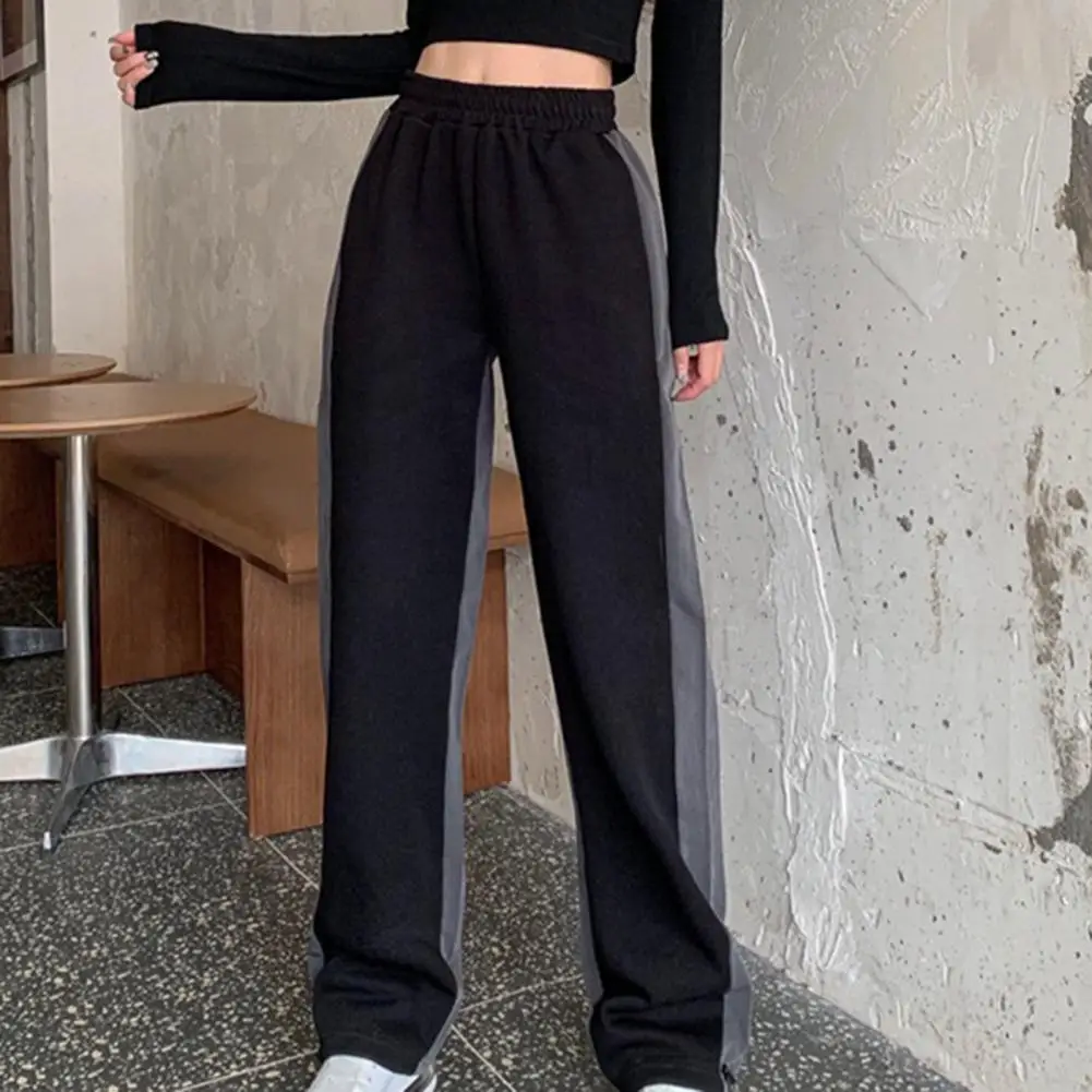 Simple Trendy Straight High Waist Casual Trousers Comfy Sport Pants Ankle Banded Lady Clothing
Simple Trendy Straight High Waist Casual Trousers Comfy Sport Pants Ankle Banded Lady Clothing