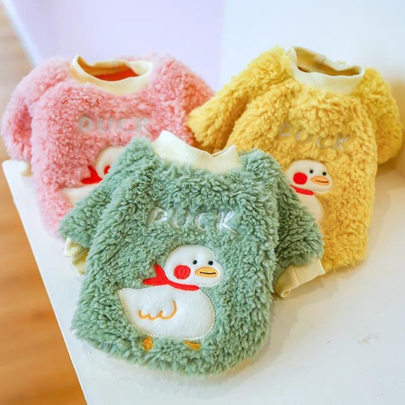 Simple Pet Clothes Fall/winter Plus Velvet Warm Comfortable Cat Costume Scarf Cat and Dog Chihuahua Duck Fur Crew Neck Shirt
Simple Pet Clothes Fall/winter Plus Velvet Warm Comfortable Cat Costume Scarf Cat and Dog Chihuahua Duck Fur Crew Neck Shirt