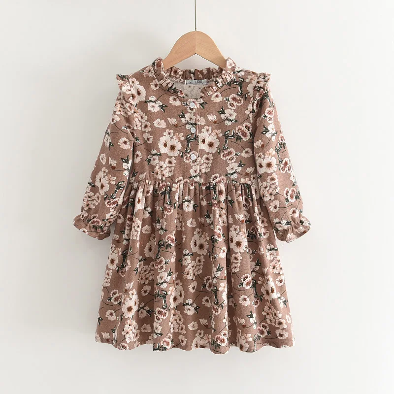 2021 New Vintage Girls Floral Dress Fashion Long Sleeves Princess Children Baby Girl Dress Baby Girl Clothes Kids Dresses For Gi
2021 New Vintage Girls Floral Dress Fashion Long Sleeves Princess Children Baby Girl Dress Baby Girl Clothes Kids Dresses For Gi
