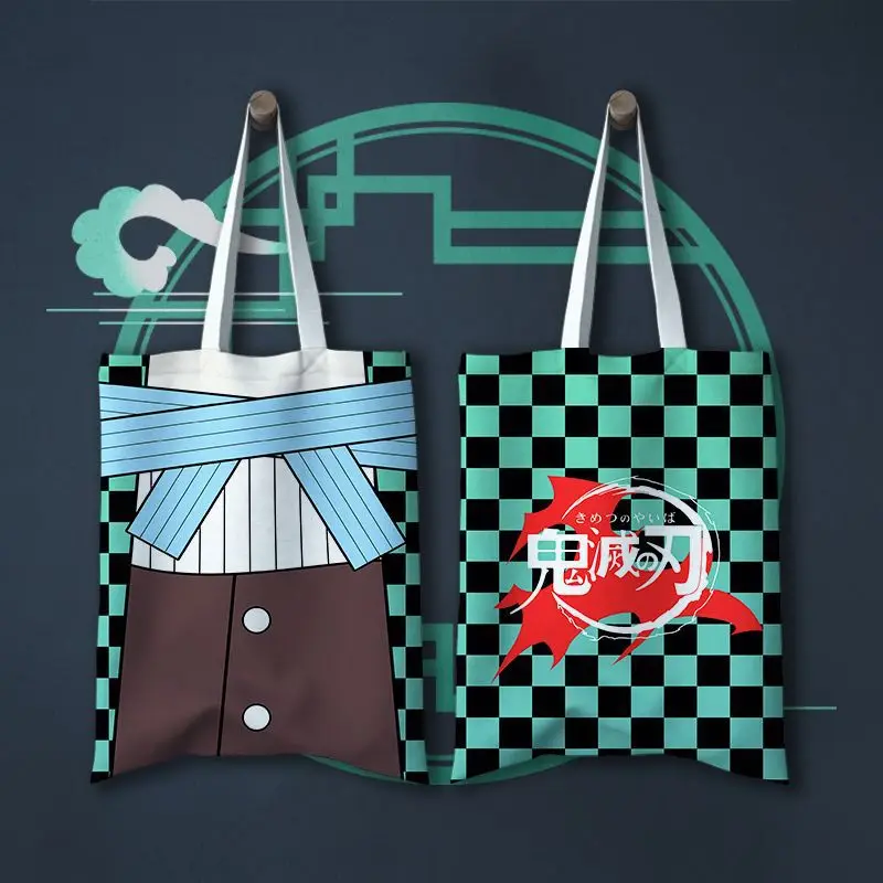 Girls Anime Bag Demon Slayer Rengoku Kamado Tanjirou Nezuko Kochou Giyuu Zenitsu Inosuke Harajuku Canvas Shoulder Shopping Bag
Girls Anime Bag Demon Slayer Rengoku Kamado Tanjirou Nezuko Kochou Giyuu Zenitsu Inosuke Harajuku Canvas Shoulder Shopping Bag
