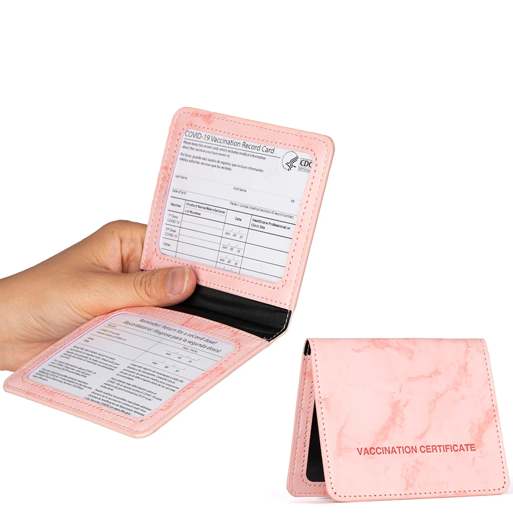 2PCS NEW Protect Wet Certificate PU Leather Immunization Card Holder Passport Cover Card Holder
2PCS NEW Protect Wet Certificate PU Leather Immunization Card Holder Passport Cover Card Holder
