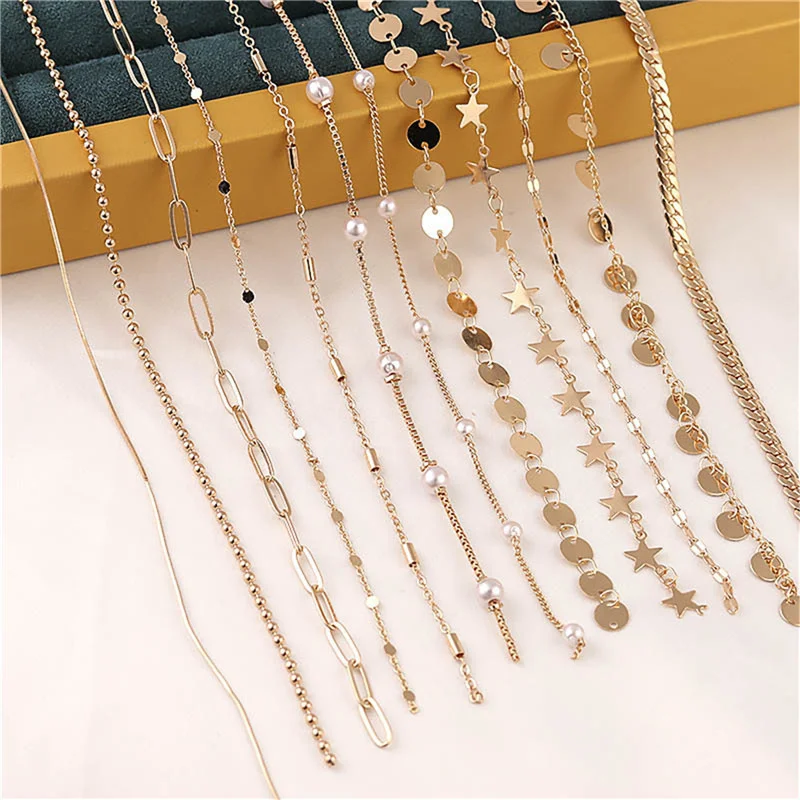 Julie Wang 2 Meters Copper Chain Link Snake Beads Chain Star Round For Bracelet Necklace Jewelry Making Accessory
Julie Wang 2 Meters Copper Chain Link Snake Beads Chain Star Round For Bracelet Necklace Jewelry Making Accessory