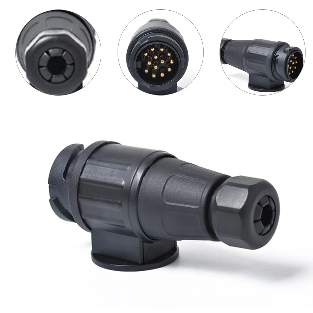 Black 12V 13 Pin Euro Plug Caravan Towing Trailer Electric Socket Plug Connector 13-Pin Trailer Socket Plastic + Metal
Black 12V 13 Pin Euro Plug Caravan Towing Trailer Electric Socket Plug Connector 13-Pin Trailer Socket Plastic + Metal