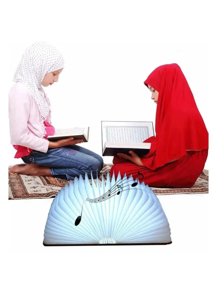 Bluetooth Quran Speaker Remote Control Folding LED Book Lamp Azan Colorful Light U50A
Bluetooth Quran Speaker Remote Control Folding LED Book Lamp Azan Colorful Light U50A