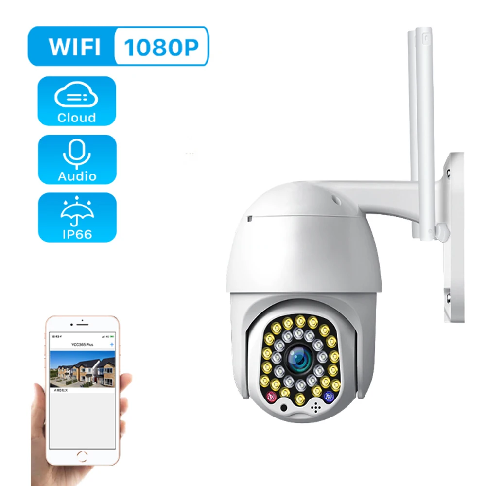 1080P Wi-Fi IP-камера с ночное видение и автоматическое отслеживание ycc365plus APP