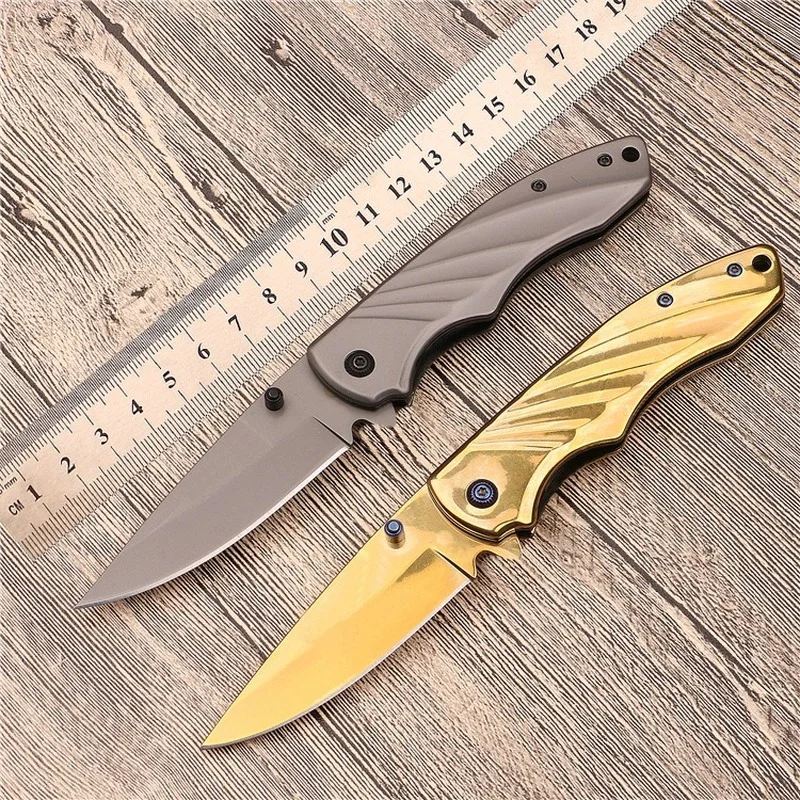 Titanium Plating Folding Knife Camping Survival Knife Keychain Knife High Hardness Portable Knife Portable Survival Knife Gold
Titanium Plating Folding Knife Camping Survival Knife Keychain Knife High Hardness Portable Knife Portable Survival Knife Gold