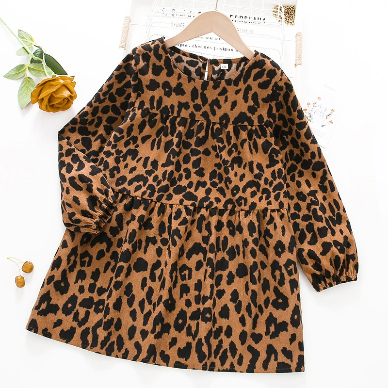 2022 Fall Style Girls Mini Leopard Print Long Sleeve Round Neck Party Sweet and Cute Dres
2022 Fall Style Girls Mini Leopard Print Long Sleeve Round Neck Party Sweet and Cute Dres
