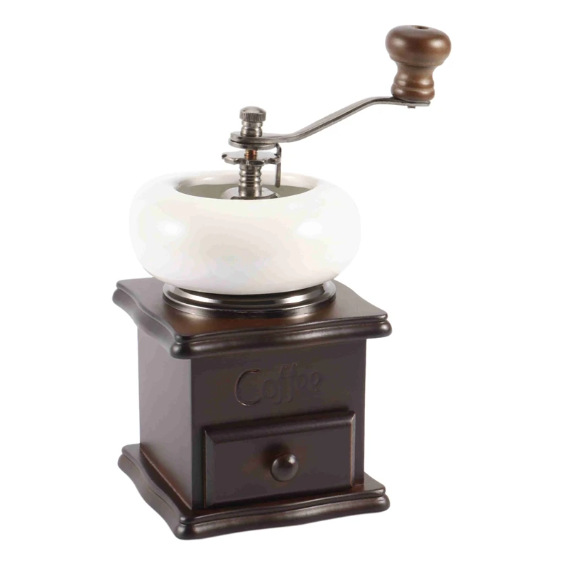 Manual Coffee Grinder, Vintage Style Wooden Hand Coffee Grinder Roller Classic Coffee Mill Hand Crank Coffee Grinders
Manual Coffee Grinder, Vintage Style Wooden Hand Coffee Grinder Roller Classic Coffee Mill Hand Crank Coffee Grinders