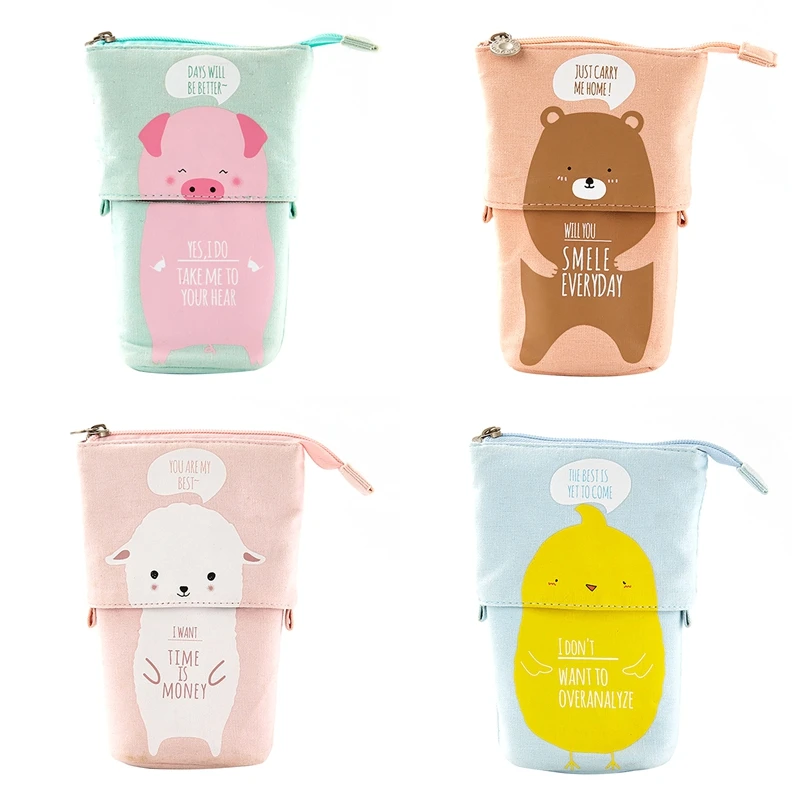 Stand Up Pencil Holder Pencil Case Pen Bag Cute Cartoon Stationery Organizer Cosmetics Pouch for Students
Stand Up Pencil Holder Pencil Case Pen Bag Cute Cartoon Stationery Organizer Cosmetics Pouch for Students