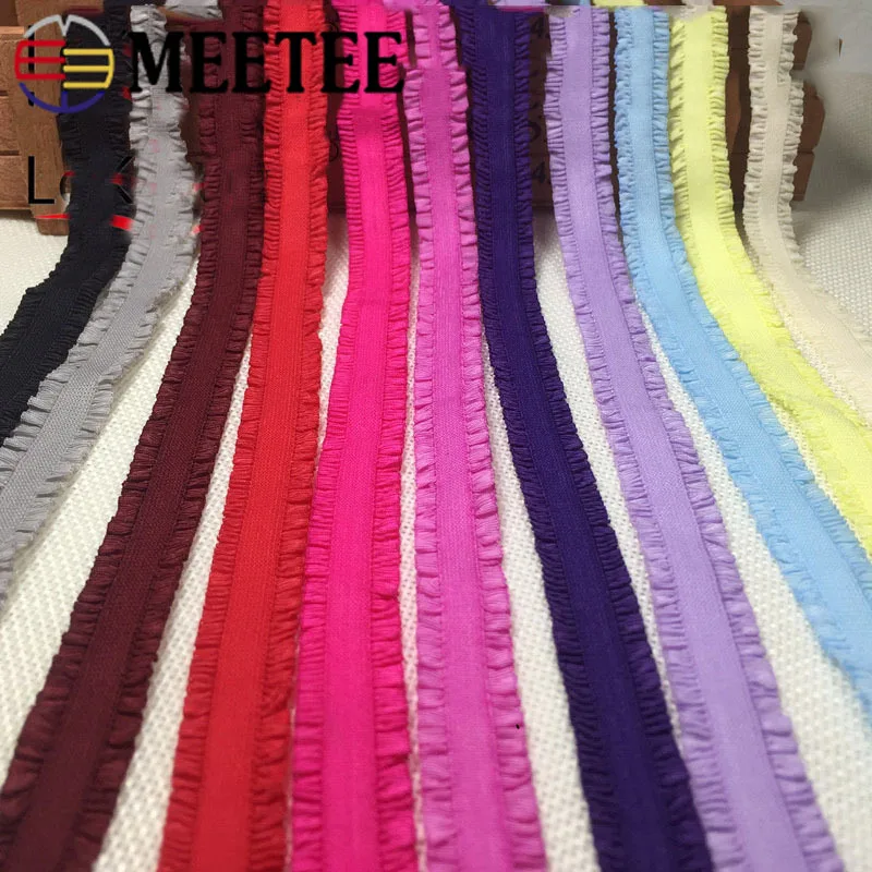 10/20Meter Meetee 1.4cm Elastic Band DIY Clothing Home Textile Pleated Rubber Lace Ribbon Shoulder Strap Headband Accessories
10/20Meter Meetee 1.4cm Elastic Band DIY Clothing Home Textile Pleated Rubber Lace Ribbon Shoulder Strap Headband Accessories