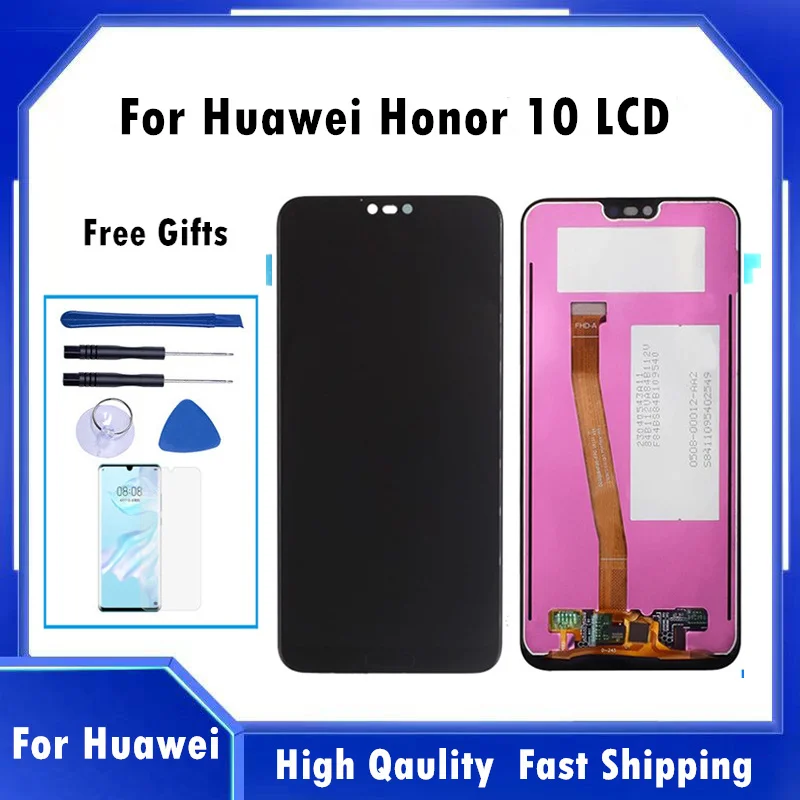 5,84 "Новый ЖК-дисплей для Huawei Honor 10 COL-L29 L19 AL10 TL10 сенсорный экран, дигитайзер, для сборки, запасные NO/с технологией сканирования отпечатков пальцев 
5,84 "Новый ЖК-дисплей для Huawei Honor 10 COL-L29 L19 AL10 TL10 сенсорный экран, дигитайзер, для сборки, запасные NO/с технологией сканирования отпечатков пальцев