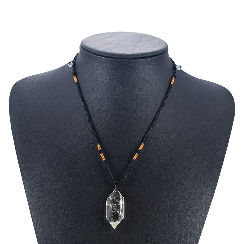 2019 Natural Clear Quartz Crystal Pendulum Pendant Necklace Chakra Healing Collares Men Largos Mujer Mujer
2019 Natural Clear Quartz Crystal Pendulum Pendant Necklace Chakra Healing Collares Men Largos Mujer Mujer