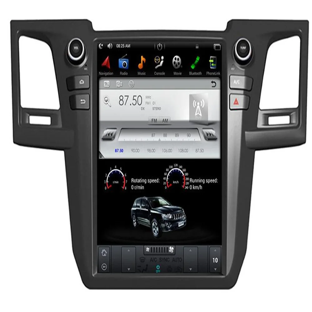 12 1 "Tesla Android 9 0 7 подходит для TOYOTA Fortuner/HILUX Revo 2004 05 2011 2012 2013 2014 2015 автомобильный DVD