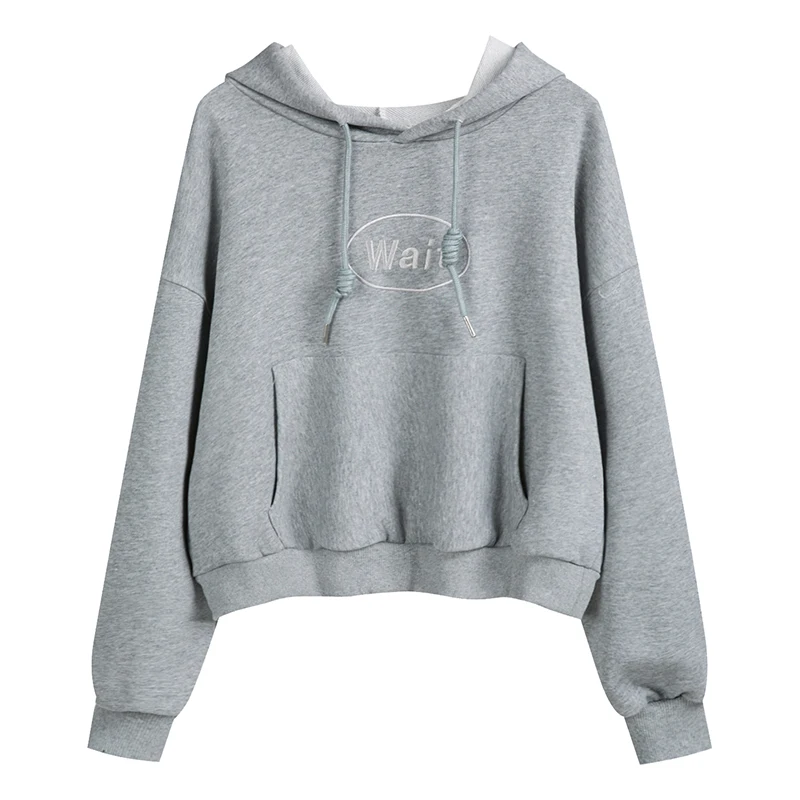 Hooded Sweatshirt Short Loose Korean Autumn Winter Embroidery Thin Long Sleeve Top
Hooded Sweatshirt Short Loose Korean Autumn Winter Embroidery Thin Long Sleeve Top