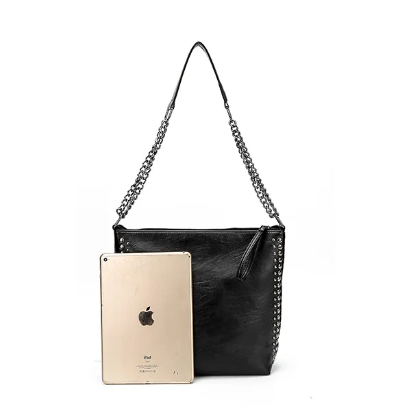 Shoulder Bag Female Big Bag 2020 New Wave Korean Version Wild Messenger Bag Rivet Chain Bag Large Capacity HandBag
Shoulder Bag Female Big Bag 2020 New Wave Korean Version Wild Messenger Bag Rivet Chain Bag Large Capacity HandBag