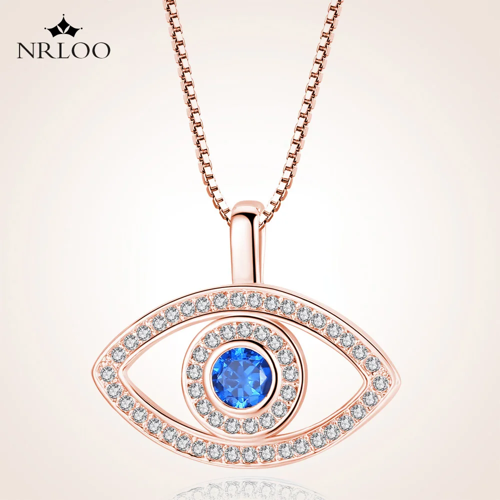 

Individual Creativity Micro Inlaid Zircon Blue Eye Necklace Temperament Simple Evil Eye Clavicle Chain Handsome Clavicle Chain