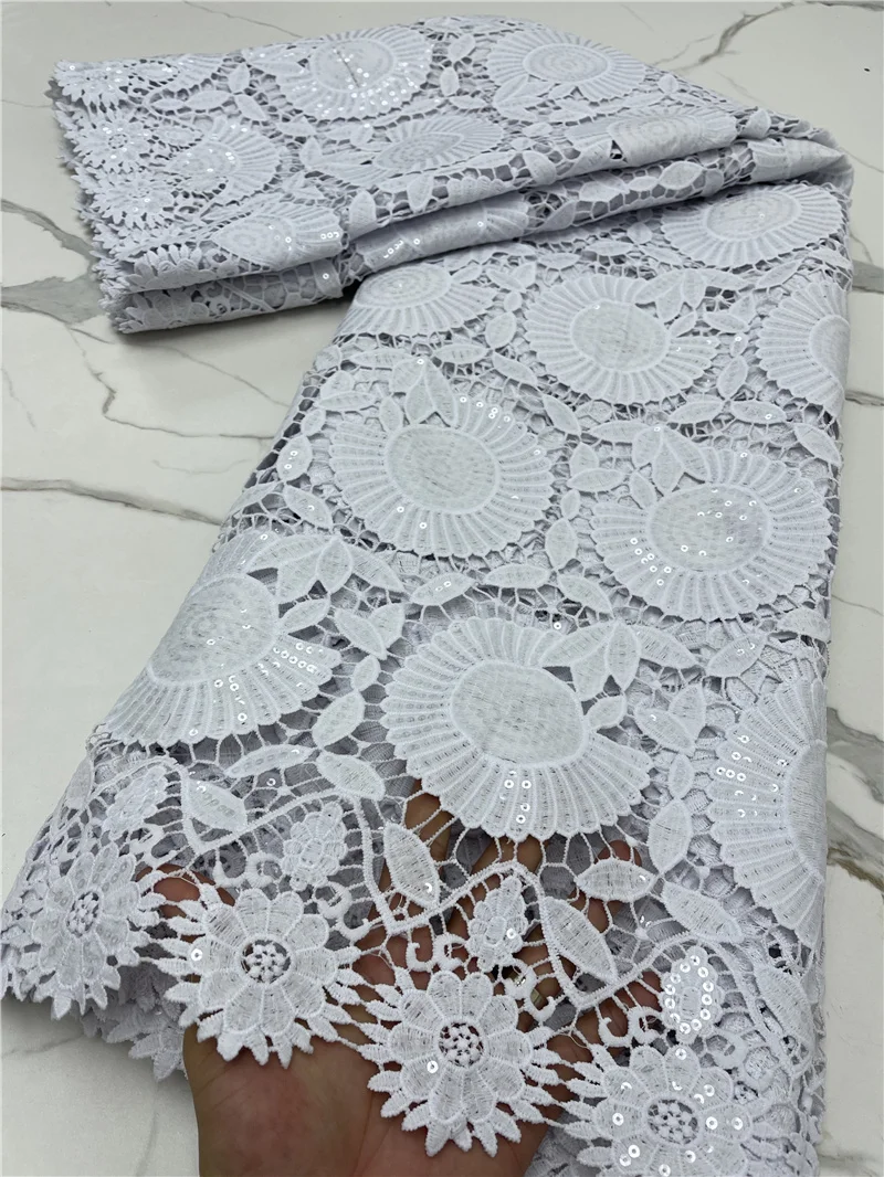 PGC White Hot Sale African Lace Fabric 2021 High Quality Sequins Milk Silk Lace French Guipure Lace Fabric For Wedding YA4191B-4
PGC White Hot Sale African Lace Fabric 2021 High Quality Sequins Milk Silk Lace French Guipure Lace Fabric For Wedding YA4191B-4