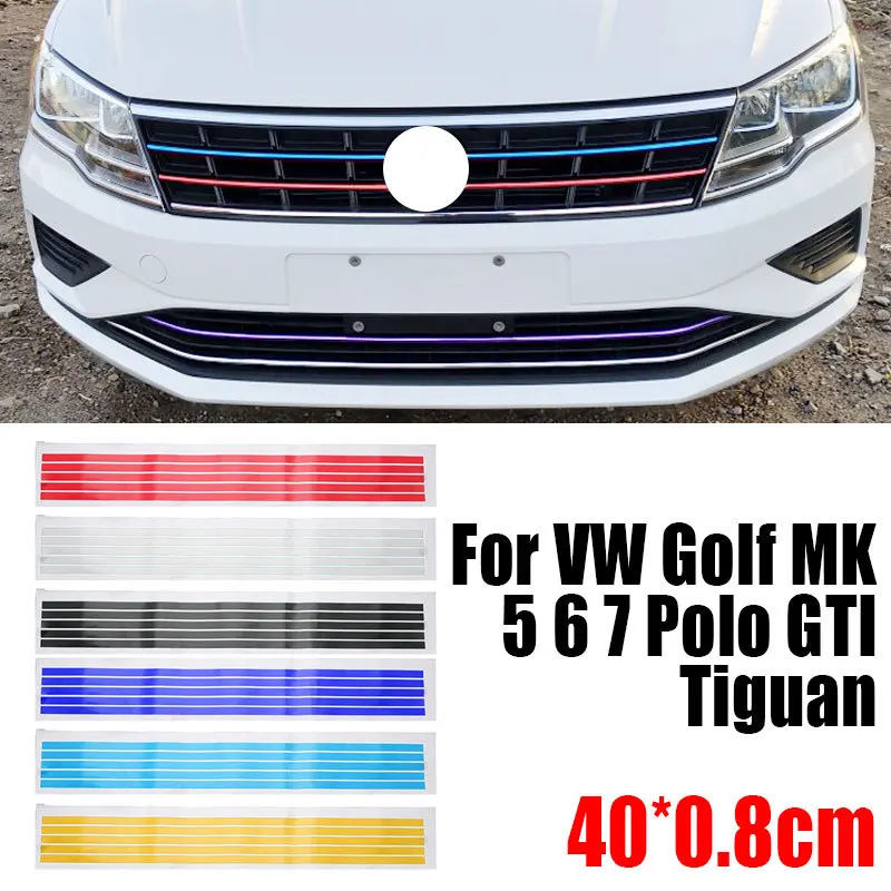 0.8*40cm Front Grille Reflective Stripe Sticker Car Styling Lavida Magotan Sagitar Line Tape Tiguan For VW Golf Red Blue Yellow
0.8*40cm Front Grille Reflective Stripe Sticker Car Styling Lavida Magotan Sagitar Line Tape Tiguan For VW Golf Red Blue Yellow