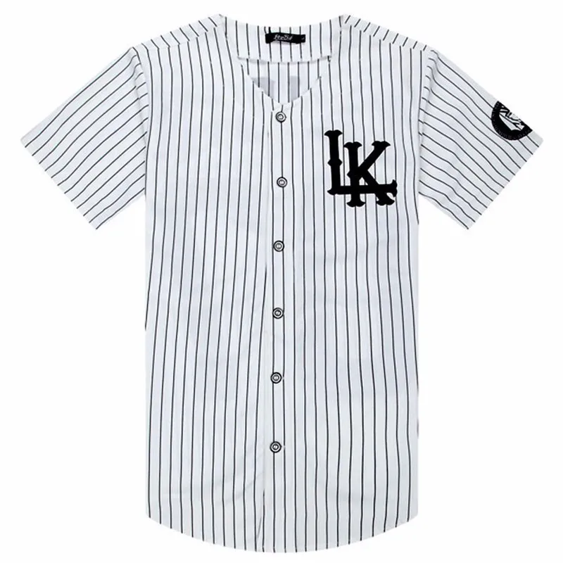 LK Baseball Shirt KINGIN 07 Fashion Hip Hop Short Sleeve Cosplay Baseball Uniform Loose Casual Tops White Black
LK Baseball Shirt KINGIN 07 Fashion Hip Hop Short Sleeve Cosplay Baseball Uniform Loose Casual Tops White Black