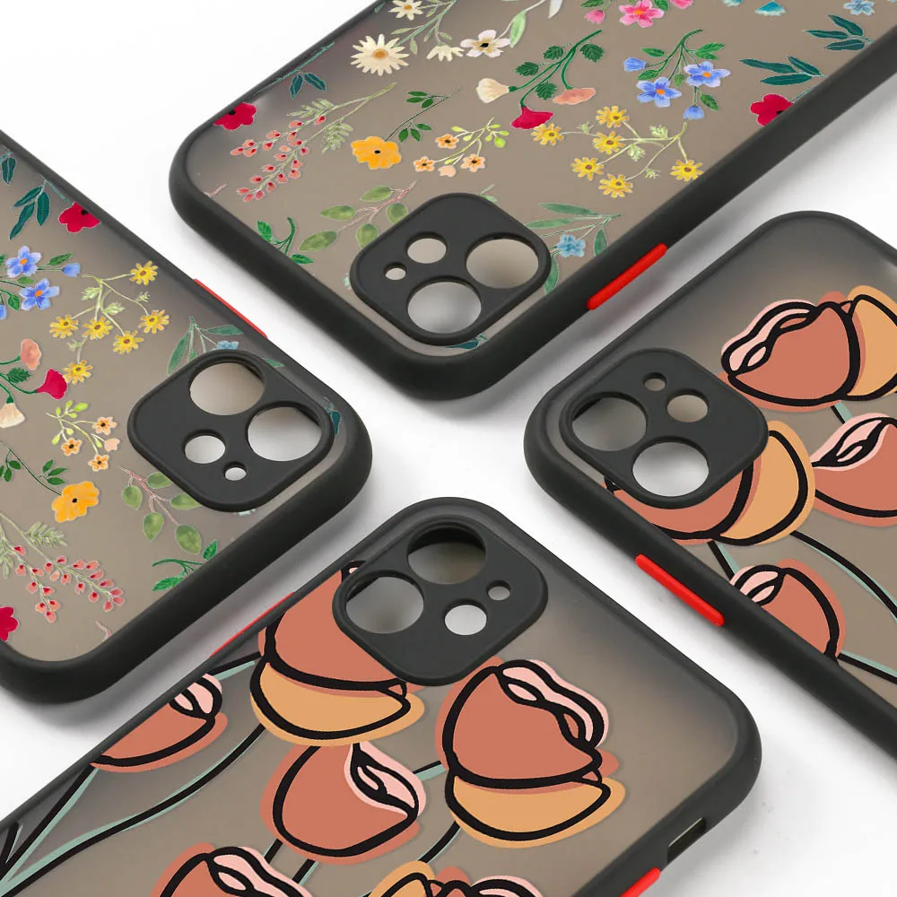 Flower Hard Matte Phone Case For iPhone X XS Max XR 7 8 Plus Camera Protection For IPhone 11 12 Pro Max Mini SE 2020 Back Cover
Flower Hard Matte Phone Case For iPhone X XS Max XR 7 8 Plus Camera Protection For IPhone 11 12 Pro Max Mini SE 2020 Back Cover