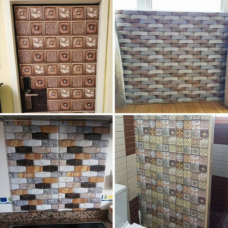 Kaguyahime 10Pcs/lot 3D Self-Adhesive Wallpaper DIY Stone Pattern Wall Stickers Brick Waterproof Wall Paper Kitchen Living Room
Kaguyahime 10Pcs/lot 3D Self-Adhesive Wallpaper DIY Stone Pattern Wall Stickers Brick Waterproof Wall Paper Kitchen Living Room