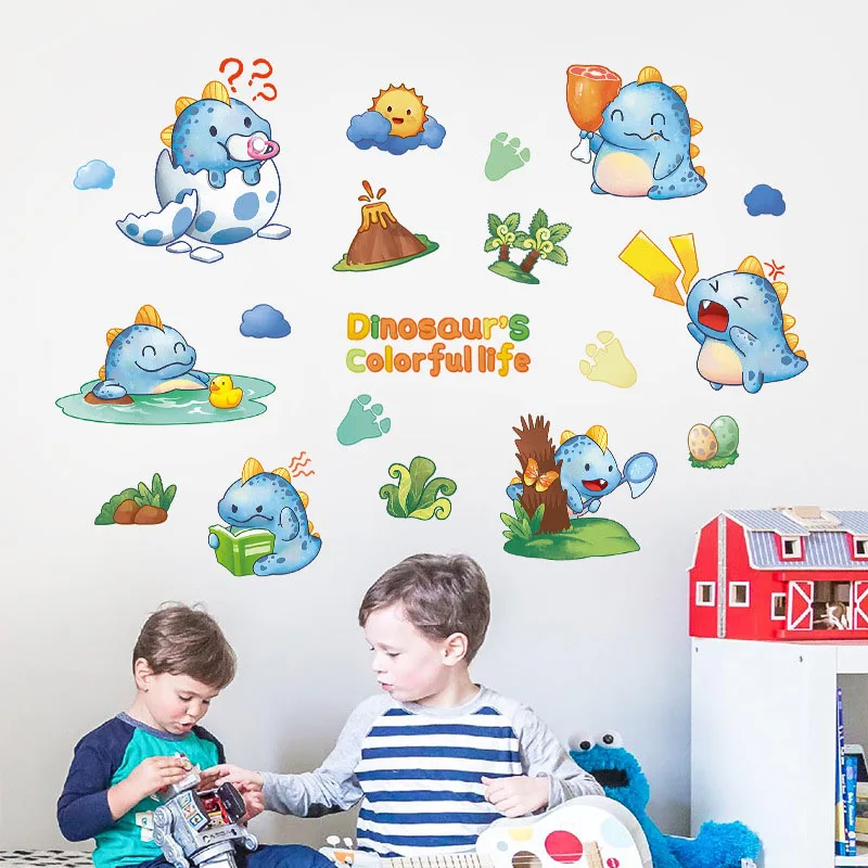 Cartoon Dinosaur wallpaper children's room layout bedroom warm wall stickers kindergarten wall decoration stickers
Cartoon Dinosaur wallpaper children's room layout bedroom warm wall stickers kindergarten wall decoration stickers