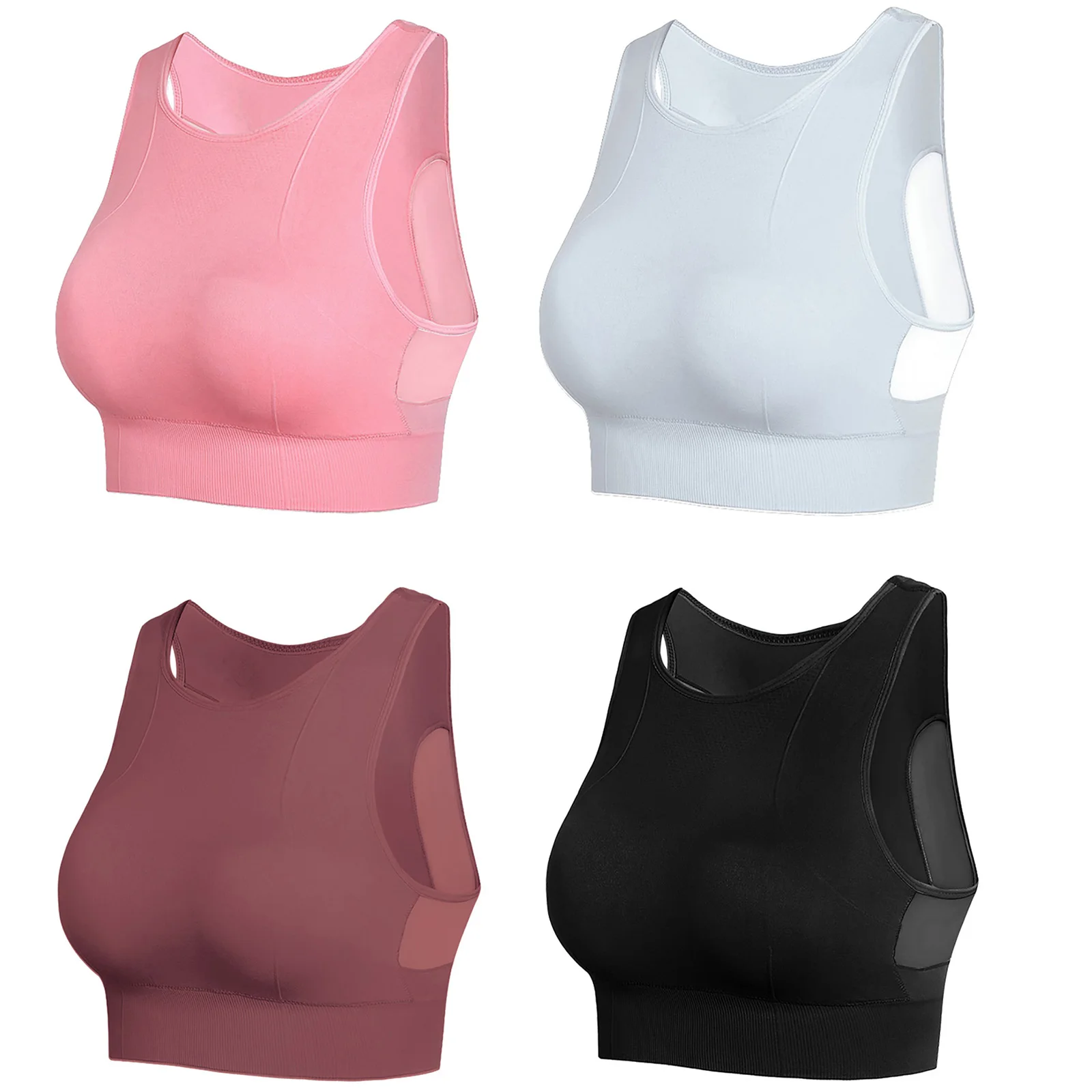 Sexy Women Sports Bra Top Elastic Hollow Removable Padded Tank Tops Solid Color Breathable Gym Fitness Running Tops Sportswear
Sexy Women Sports Bra Top Elastic Hollow Removable Padded Tank Tops Solid Color Breathable Gym Fitness Running Tops Sportswear