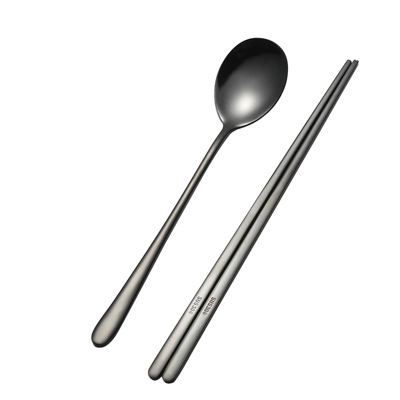 2Pcs/Lot Stainless Steel Tableware Dinner Set Scoop Black Rose Golden Silver Chop Sticks Metal Cutlery Korean Dinnerware Set
2Pcs/Lot Stainless Steel Tableware Dinner Set Scoop Black Rose Golden Silver Chop Sticks Metal Cutlery Korean Dinnerware Set