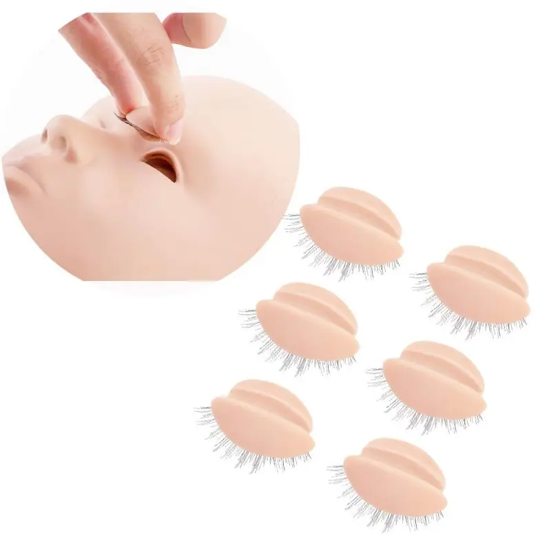 3Pair Silicone Eyelashes Mannequin For Eyelashes Extension Practice For Practice Head Mannequin Eyelashes Training Mannequin Kit
3Pair Silicone Eyelashes Mannequin For Eyelashes Extension Practice For Practice Head Mannequin Eyelashes Training Mannequin Kit
