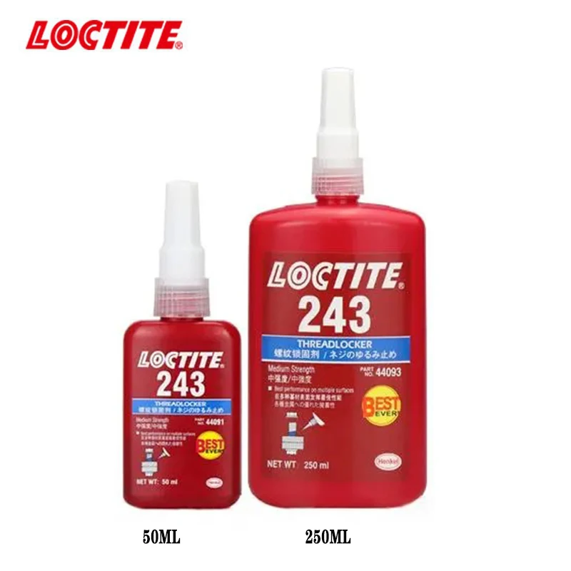50ml Loctite Thread Glue 243 Medium-strength Anaerobic High Temperature Resistant Metal Screw Anti-loosing Fastening - купить по