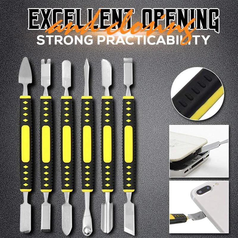 6pcs Dual Heads Metal Spudger Crowbar Hand Tool Set Disassembly For Mobile Phone Notebook Crowbar Prying Opening Repair Tool kit
6pcs Dual Heads Metal Spudger Crowbar Hand Tool Set Disassembly For Mobile Phone Notebook Crowbar Prying Opening Repair Tool kit