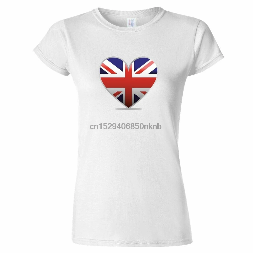 Женская футболка UK Heart design Англия Британская Лондонская гордость (1)|Мужские