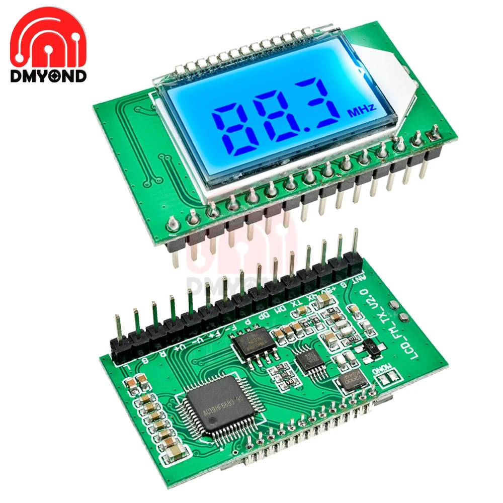 3V-5V Digital FM Radio Transmitter/Receiver Module PLL LCD 87-108MHZ Wireless Microphone Stereo Board Digital Noise Reduction
3V-5V Digital FM Radio Transmitter/Receiver Module PLL LCD 87-108MHZ Wireless Microphone Stereo Board Digital Noise Reduction
