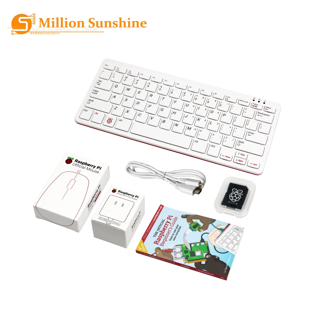 Raspberry Pi 400 Kits Official US Keyboard 4GB RAM 1.8G Cortex-A72 CPU + EU/US/UK Power Supply + Video Cable + Guide RPI 400
Raspberry Pi 400 Kits Official US Keyboard 4GB RAM 1.8G Cortex-A72 CPU + EU/US/UK Power Supply + Video Cable + Guide RPI 400