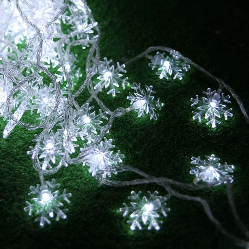 LED Snowflake Light String 10 Meters 100 Lights Christmas Wedding Holiday Small Lantern String Decorative Lights,EU Plug
LED Snowflake Light String 10 Meters 100 Lights Christmas Wedding Holiday Small Lantern String Decorative Lights,EU Plug