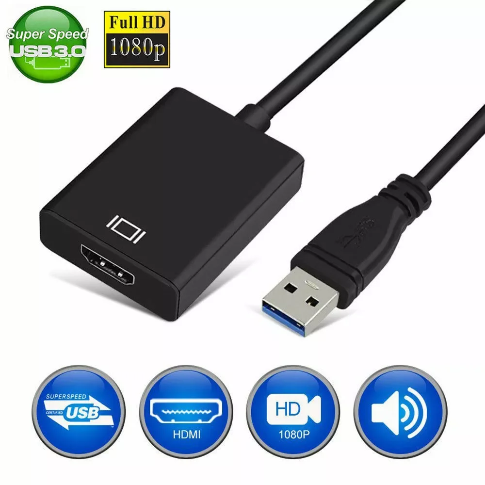 Кабель переходник с USB 3 0 на HDMI мама Аудио Видео для Windows 7/8/10 PC|Кабели USB| |