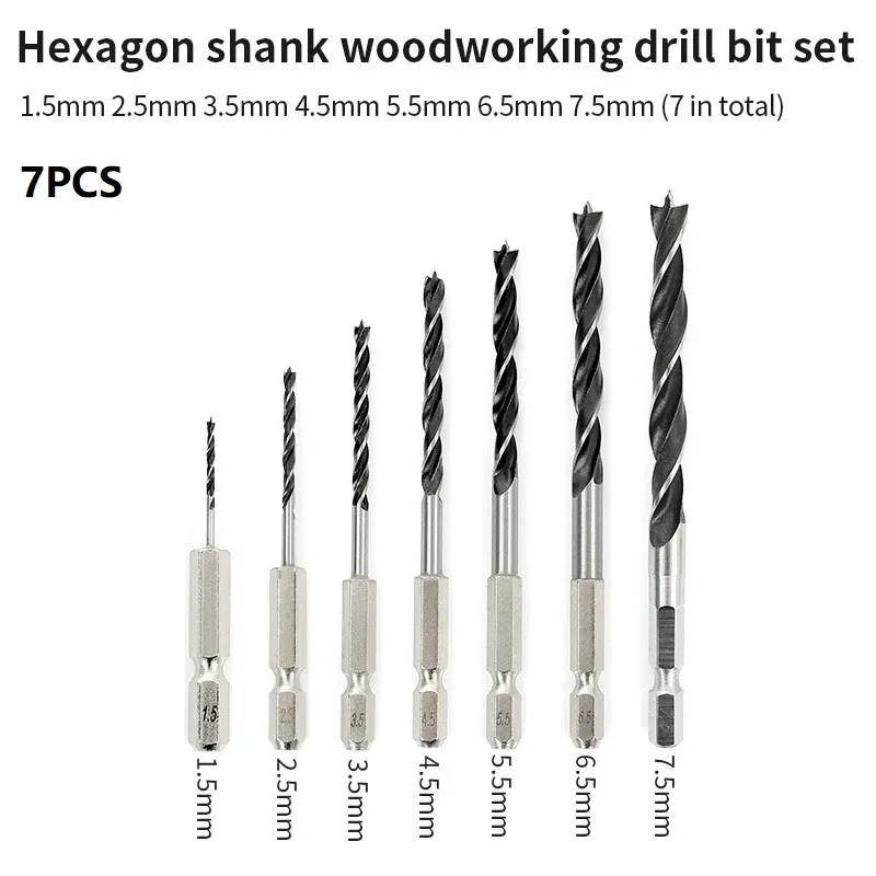 Hexagonal Shank Three-point Woodworking Drill Bit Perforating Support Drill Electric Drill Rotary Head Wood Plank Hole Special
Hexagonal Shank Three-point Woodworking Drill Bit Perforating Support Drill Electric Drill Rotary Head Wood Plank Hole Special