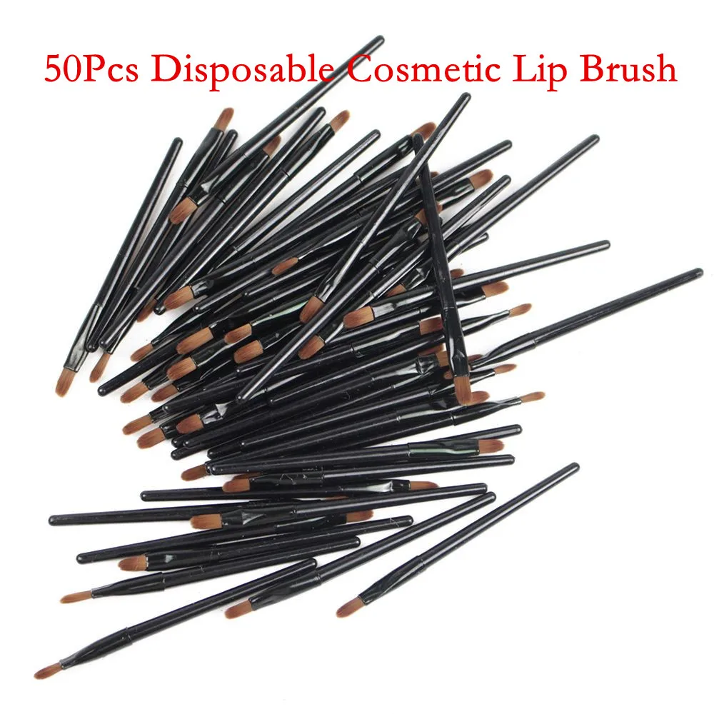 50pcs Disposable Cosmetic Lip Brush Lipstick Lip Glossy Black Wands Pen Cleaner Applicator Eyeshadow Gloss Makeup Brushes Tools
50pcs Disposable Cosmetic Lip Brush Lipstick Lip Glossy Black Wands Pen Cleaner Applicator Eyeshadow Gloss Makeup Brushes Tools