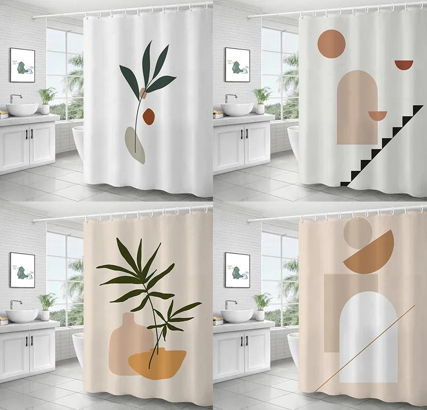 Ins Style Shower Curtain Leaves Bathroon Curtain Polyester Partition Curtain with C-ring Shower Curtain Bathroom Set Waterproof
Ins Style Shower Curtain Leaves Bathroon Curtain Polyester Partition Curtain with C-ring Shower Curtain Bathroom Set Waterproof